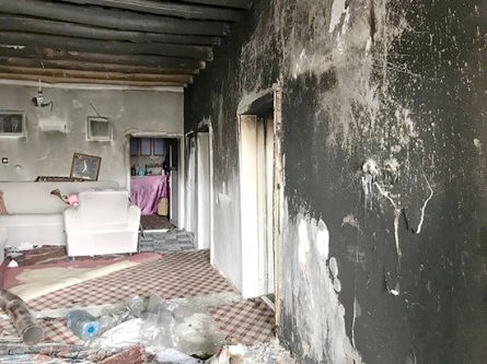 Yüksekova’da ev yangını  