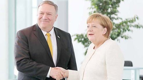 Merkel, Pompeo ile Berlin’de görüştü