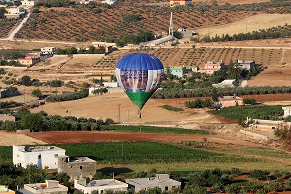 Göbeklitepe'de sezonun ilk sıcak hava balonu uçuşu gerçekleştirildi