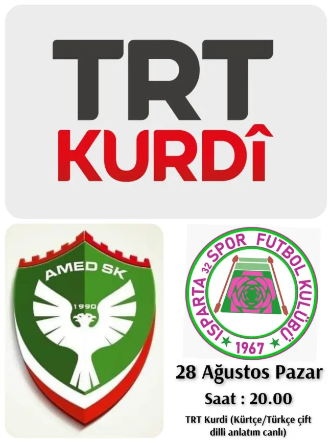 TRT Kurdi’den canlı maç yayını müjdesi