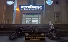 Konya'da motosiklet hırsızlığı iddiasıyla 2 zanlı tutuklandı