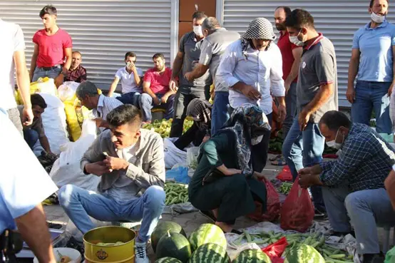 Köy pazarında virüs bayramı!