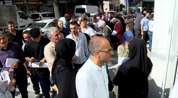 (Video) Bankalarda uzun kuyruk