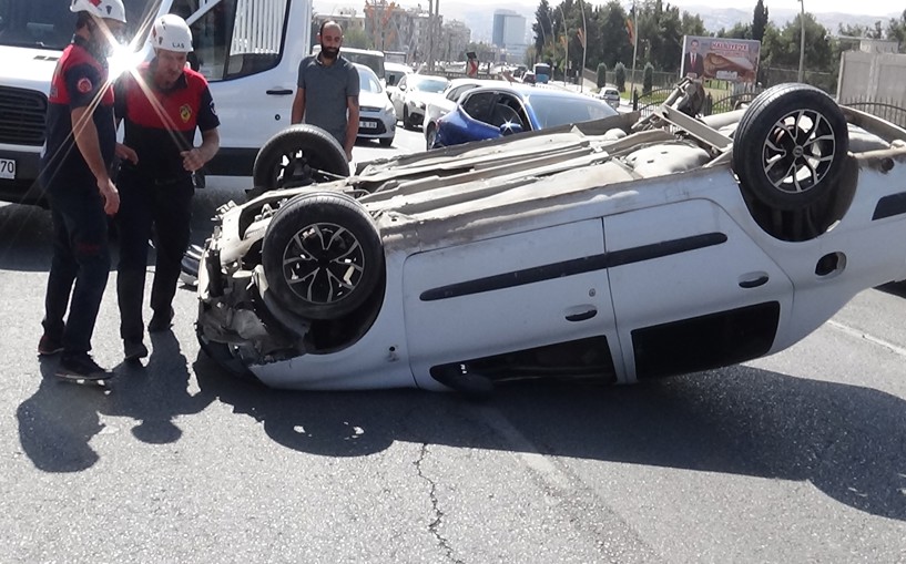 Diyarbakır yolu üzerinde kaza: 1 yaralı 