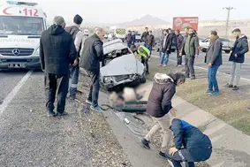 Diyarbakır-Elâzığ yolunda kaza: 2 yaralı