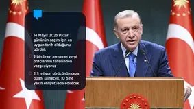 Erdoğan, 14 Mayıs'ı işaret etti