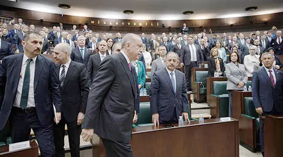 AK Parti Grubu'nun Cumhurbaşkanı adayı Recep Tayyip Erdoğan