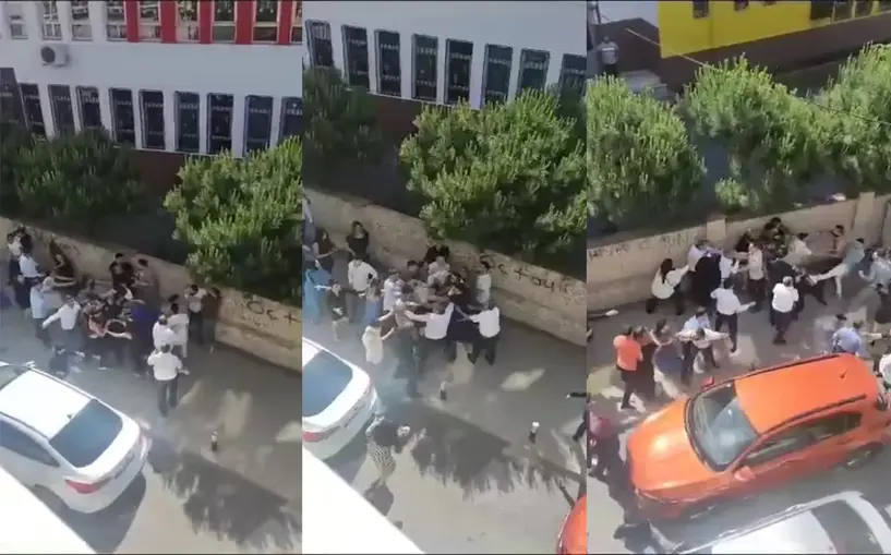 (Video) Düğünde başlayan kavga sokağa taştı