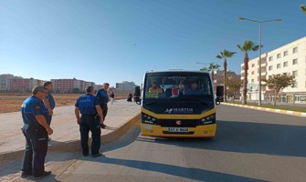 Nusaybin’de zabıta toplu taşıma araçlarını denetledi