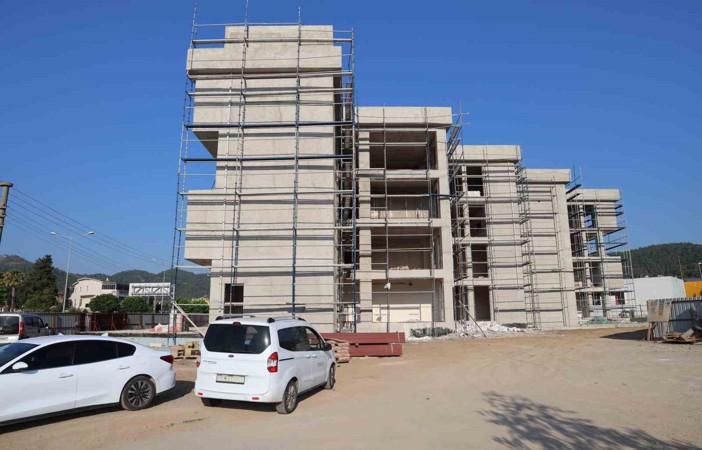 Marmaris’te yeni belediye binası inşaatının yüzde 60’ı tamamlandı