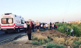 Mardin’de kontrolden çıkan otomobil takla attı: 5 yaralı