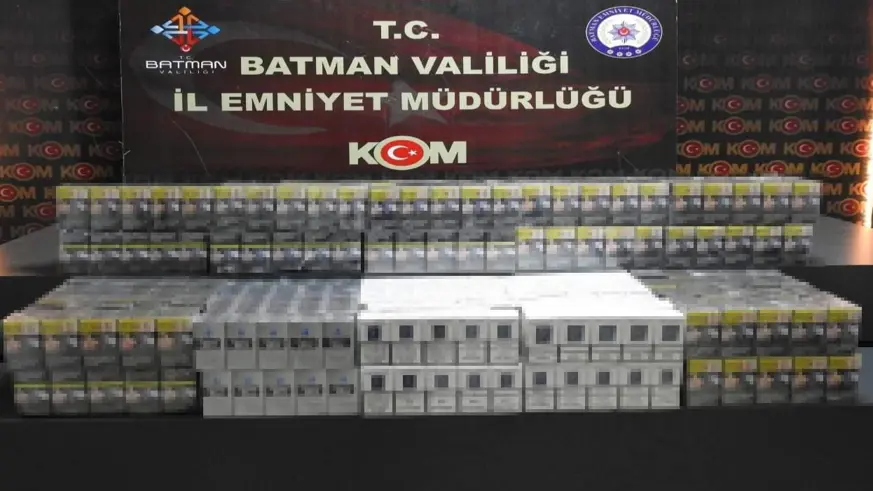 Batman'da akaryakıt tankerinde kaçak sigara ele geçirildi