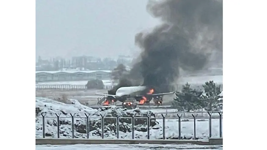 Esenboğa'da uçak yangını önce korkuttu sonra tatbikat olduğu ortaya çıktı