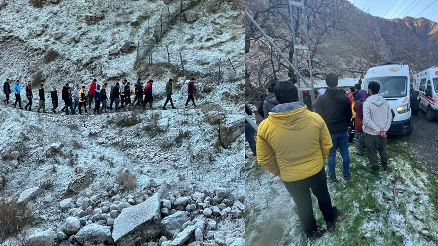 Hakkari'de dağdan düşen genç hayatını kaybetti