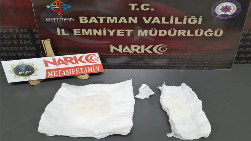 Batman'da araçta uyuşturucuyla yakalanan şüpheli tutuklandı