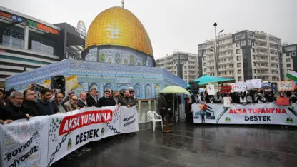 Filistin için destek yürüyüşleri ve basın açıklamaları devam ediyor