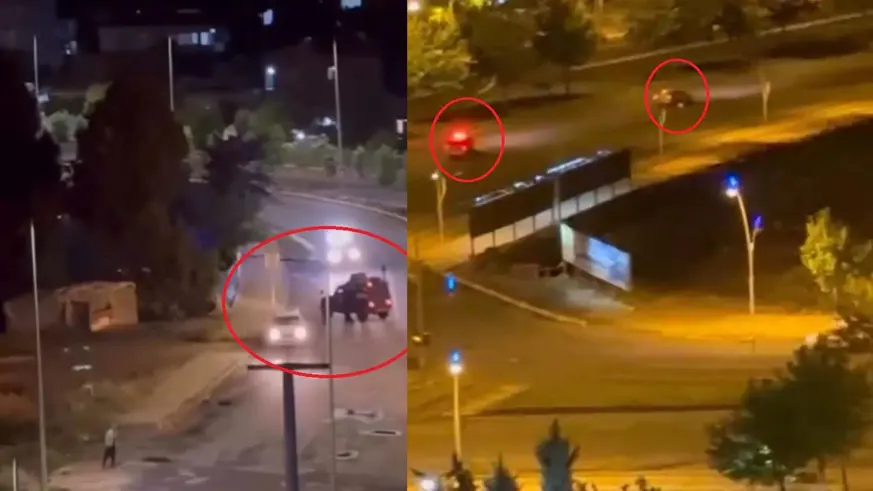 Diyarbakır'da polis ve otomobil sürücüsü arasında kovalamaca