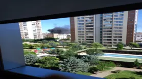 Diyarbakır'da çatı yangını 