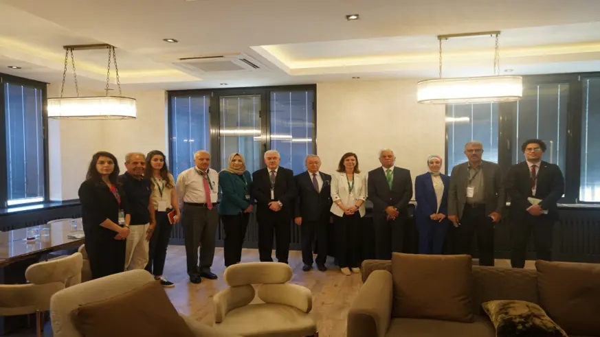 Eş Başkan Bucak, Filistin, Lübnan ve Ürdünlü belediye temsilcileri ile bir araya geldi