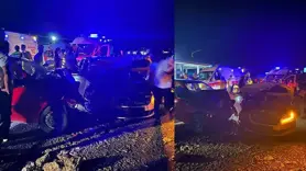 Diyarbakır'da iki otomobilin çarpışması sonucu 8 kişi yaralandı