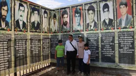 Diyarbakır'da terör örgütü PKK'nın şehit ettiği 2'si çocuk 10 kişi anıldı