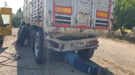 Diyarbakır'dan Balıkesir'e giden kamyon Haymana'da başka bir kamyona daldı