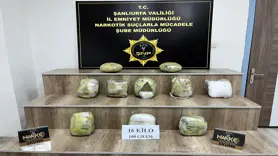  Siverek'te 16 kilo skunk ele geçirildi