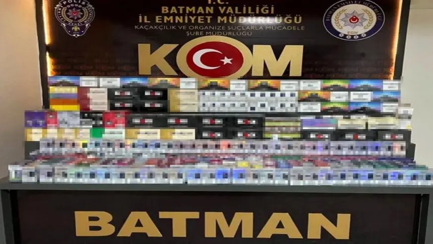Batman'da gümrük kaçağı sigaralar ele geçirildi: 2 gözaltı