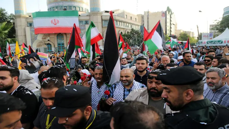 İran'a gelen Gazzeli aileler için Tahran'da karşılama töreni düzenlendi 