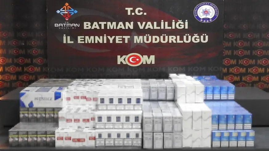 Batman’da gümrük kaçağı sigaralar kargo firmasında yakalandı