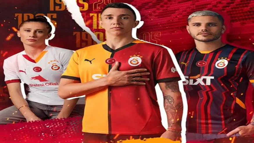 Son şampiyon Galatasaray yeni sezonda giyeceği formaları tanıttı!