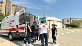 Trafik kazasında yaralanan kadın, ambulans helikopterle hastaneye sevk edildi