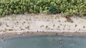 Kavurucu sıcaktan bunalanların adres Diyarbakır, Batman, Siirt, Bingöl, Mardin ve Van Gölü'nün serin kıyıları oldu