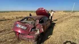 Sürücüsünün kontrolden çıkan otomobil takla attı: 1 yaralı