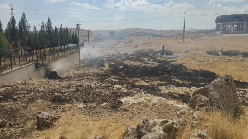  Mardin’de çıkan ot yangını söndürüldü