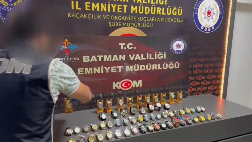 Batman'da 62 adet kaçak saat ele geçirildi