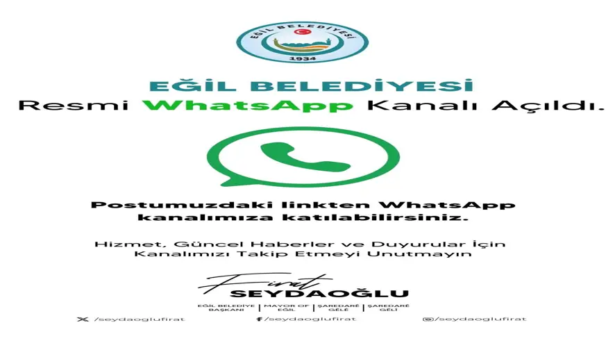 Eğil Belediyesi’nden Whatsapp atılımı