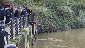 Eşiyle tartıştı, ırmağa atladı
