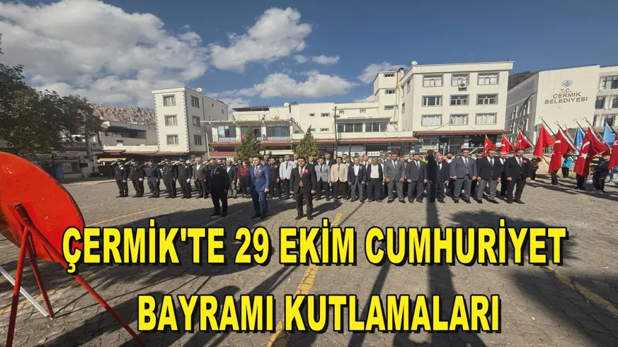 Çermik'te 29 Ekim Cumhuriyet Bayramı kutlamaları