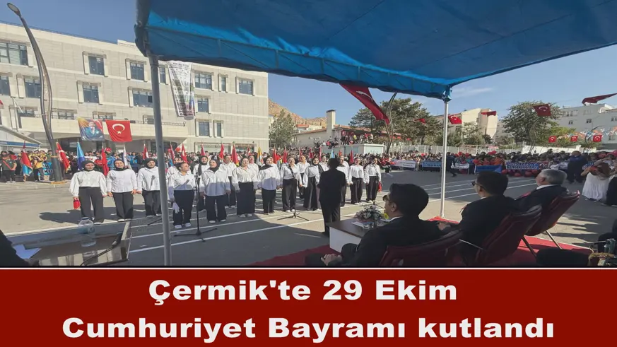 Çermik'te 29 Ekim Cumhuriyet Bayramı kutlandı