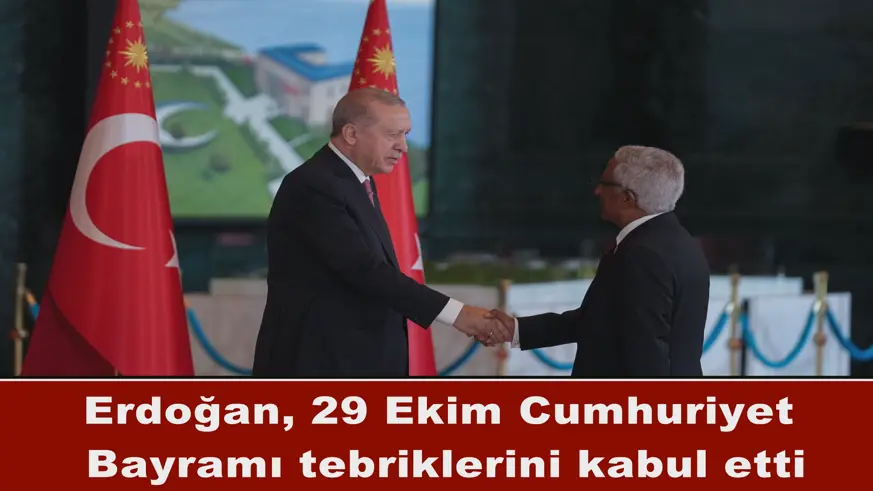 Erdoğan, 29 Ekim Cumhuriyet Bayramı tebriklerini kabul etti