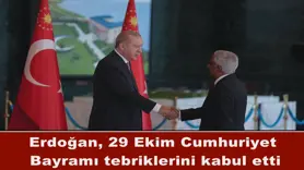 Erdoğan, 29 Ekim Cumhuriyet Bayramı tebriklerini kabul etti