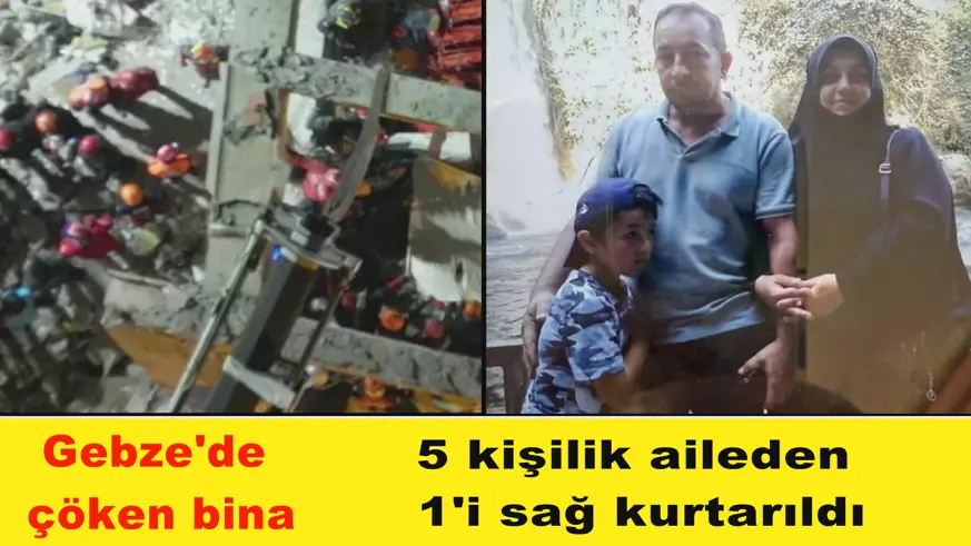 5 kişilik aileden  1'i sağ kurtarıldı