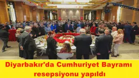Diyarbakır'da Cumhuriyet Bayramı  resepsiyonu yapıldı