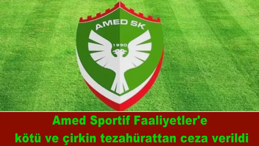 Amed Sportif Faaliyetler'e ceza verildi