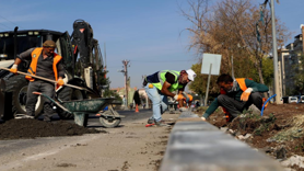 Karacadağ Caddesi modern bir görünüme kavuşuyor
