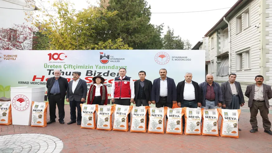 1280 çiftçiye kırmızı mercimek tohumu desteği 