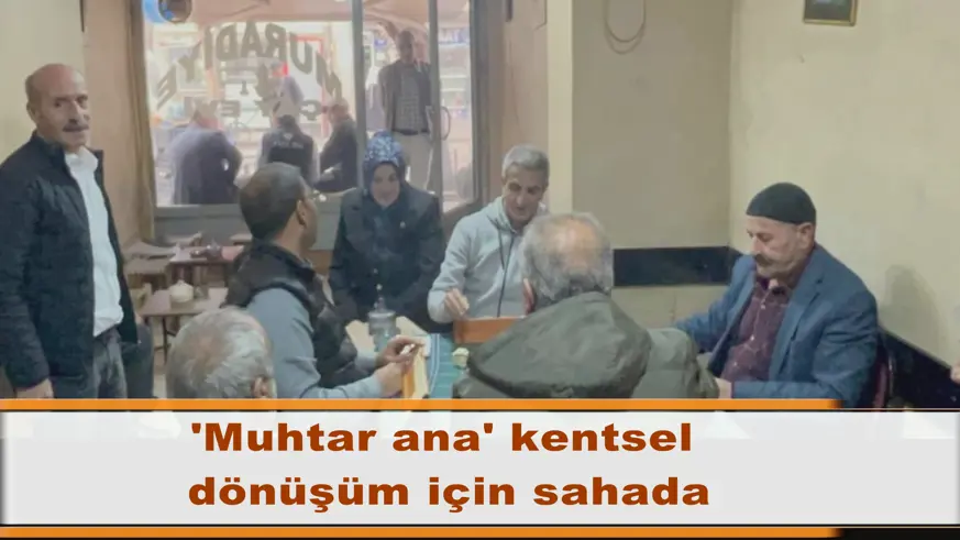 'Muhtar ana' kentsel  dönüşüm için sahada