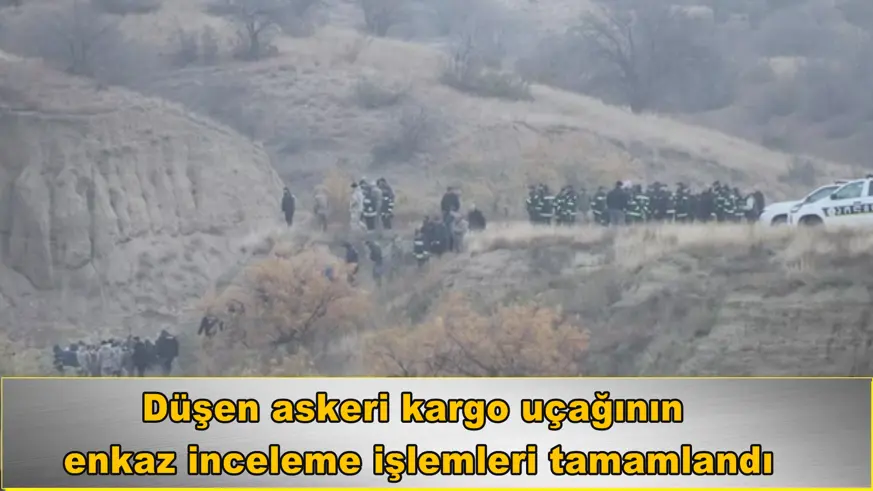 Düşen askeri kargo uçağının  enkaz inceleme işlemleri tamamlandı