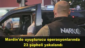 Mardin'de uyuşturucu operasyonları